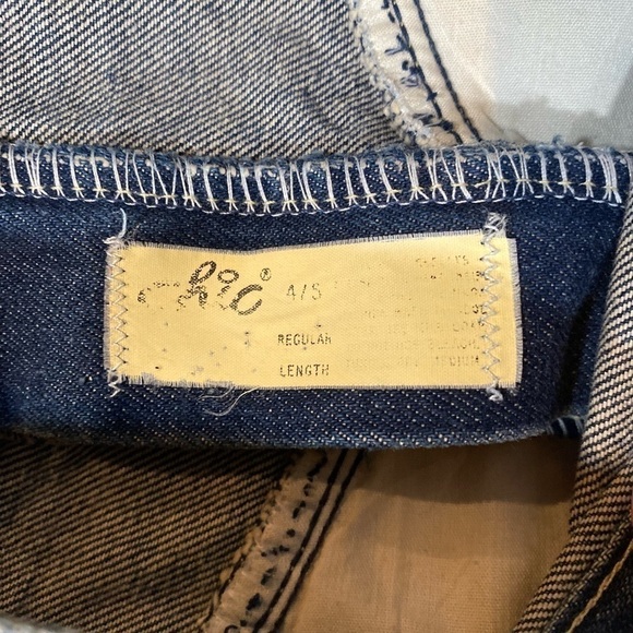 Chic 80s Vintage Dark Wash High Rise Denim Jeans Size 4 - Picture 4 of 6